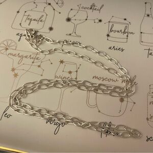 New vintage unisex Sterling Silver Chain oval link Necklace men women